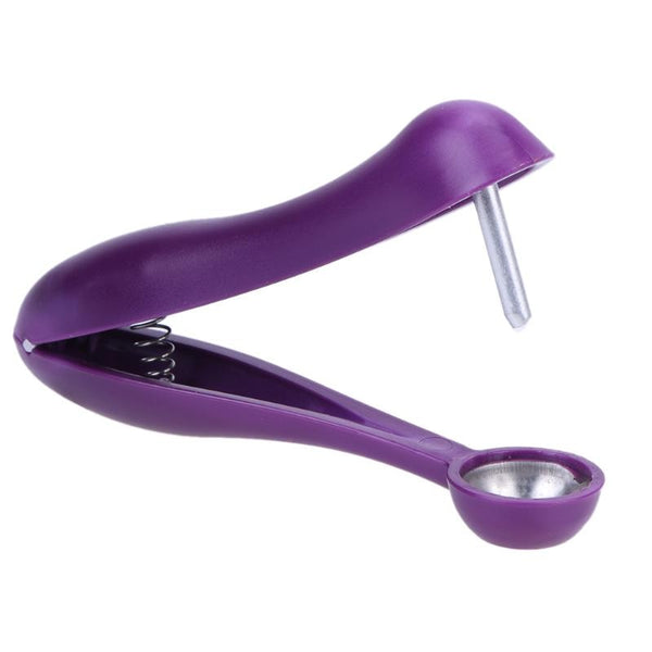 1PC Cherries Pitter Plastic Fruits Tools Fast Cherry Seed Removers Stainless Steel