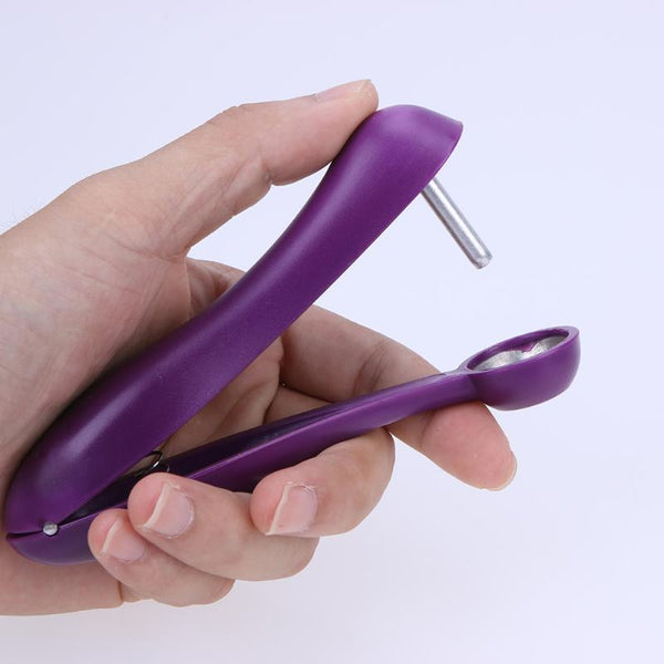 1PC Cherries Pitter Plastic Fruits Tools Fast Cherry Seed Removers Stainless Steel