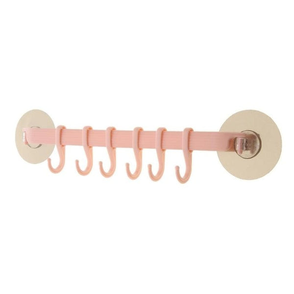 Sunction Adhesive Hook Kitchen Wall Hanging Rack Towel Holder