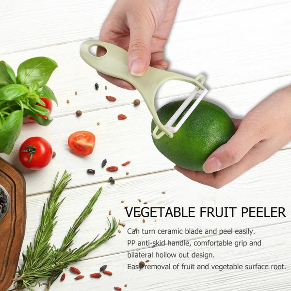 Ceramics Fruit Peeler Cutter Vegetable Fruit Peeler Slicer Anti-slip Handle