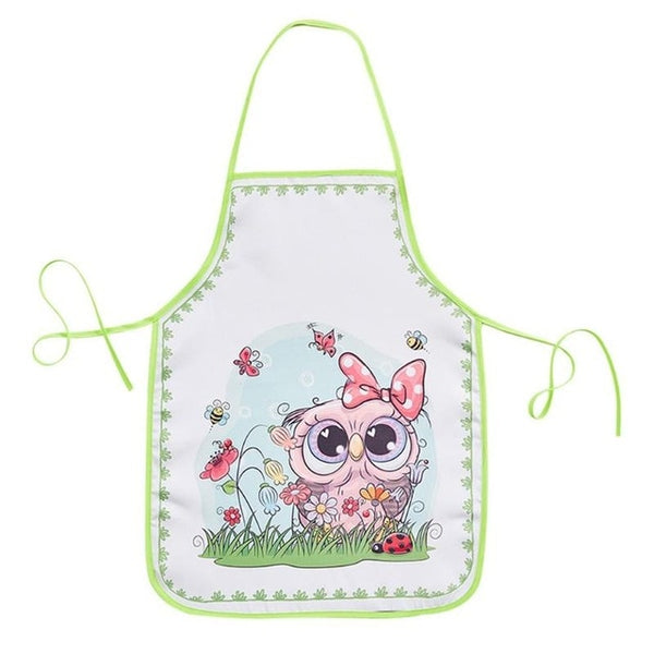 Animal Printed Cartoon Apron for Kids Children Bibs Anti-Fouling