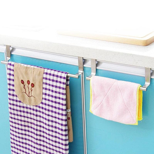 Stainless Steel Towel Rack Kitchen Cupboard Hanger