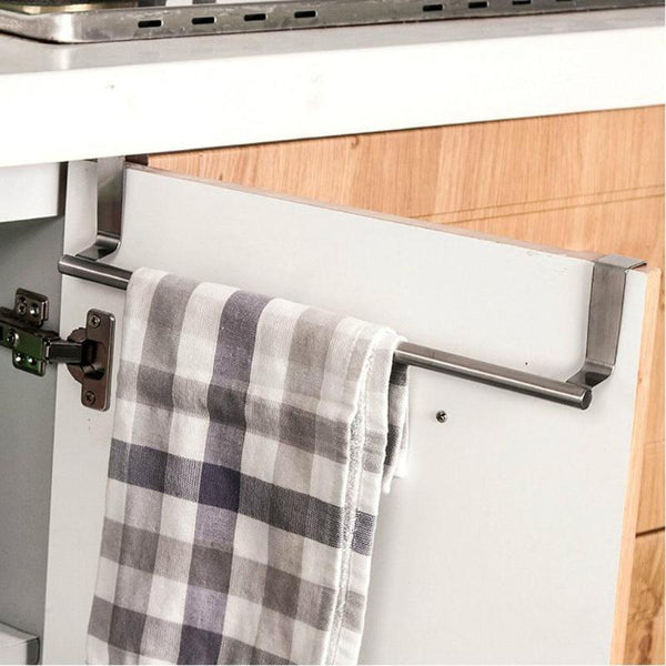 Stainless Steel Towel Rack Kitchen Cupboard Hanger